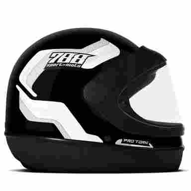 Capacete Fechado Pro Tork Sport Moto 788 COR/PRETO - BRANCO TAMANHO/60