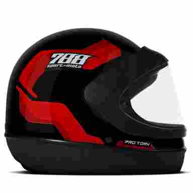 Capacete Fechado Pro Tork Sport Moto 788 COR/PRETO - VERMELHO TAMANHO/58