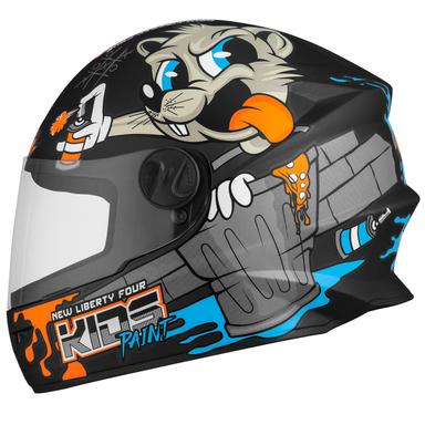 Capacete Fechado Pro Tork Liberty Four Kids Paint Fosco TAMANHO/54 COR/PRETO