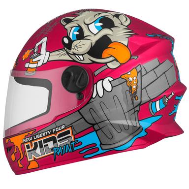 Capacete Moto Fechado Pro Tork Liberty Four Kids Paint Fosco Seguro